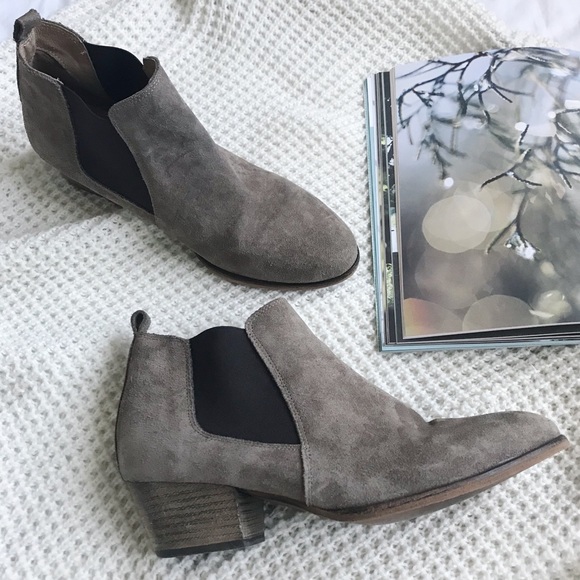 Firth Shoes - Firth Chelsea style suede tan & brown ankle boots